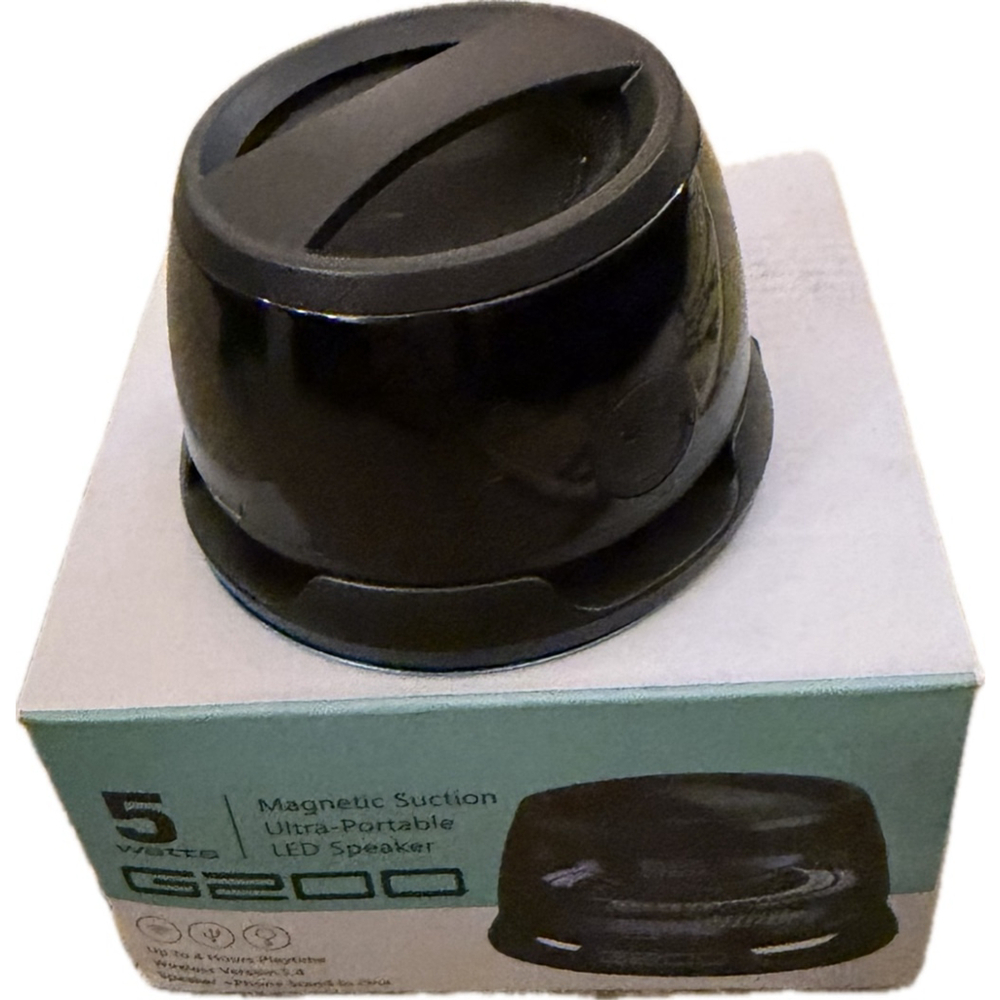 NEW Portable Small LED light Speaker Black